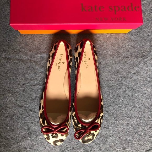 kate spade Shoes - Brand new with box Kate Spade Willa leopard flat
